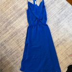 Amanda Uprichard Vibrant Blue Backless Dress Photo 1