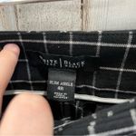 White House | Black Market Black Windowpane Plaid Slim Ankle Pants Womens 4 WHBM Photo 2