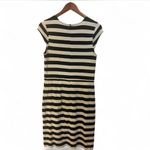 Loft  Black and White Striped Dress Photo 1