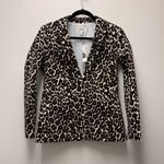 J.Crew NWT  Parke Blazer in leopard stretch corduroy, Black & Tan | Size 6 Photo 2