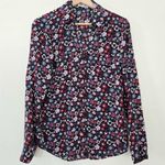 EXPRESS Portofino floral v neck button down blouse size small Photo 2