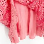 Johnny Was Womens Boho Festival Embroidered Floral Malfi Dress Size L Coral Photo 8