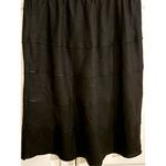 Soft Surroundings Womens Black Tiered Skirt Petite Small PS Elastic Waist Photo 1