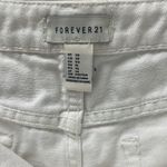 Forever 21 Women’s White Denim Shorts w/ Red, White, & Blue Detail - Size 30 Photo 1