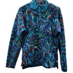Nike Vintage 90s  Fit Colorful‎ Swirl Printed 1/2 Zip Long Sleeve Fleece Jacket S Photo 0