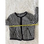 H&M  Divided Houndstooth Black and White Cropped‎ Jacket Size 10 Photo 5