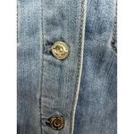 White House | Black Market  Denim Jean Jacket Size 4 Cotton Blend Photo 2
