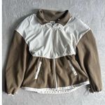 7 Diamonds Restoration Full Zip Womens M Khaki Combo Gorpcore Preppy Athletic Brown Size M Photo 0