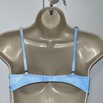 Celebrity Pink  Tie-Dye Bralette Bikini Top Blue & White Retro Medium M Photo 3