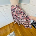 Vintage Prairie 1970's Cottagecore Floral Full Midi Skirt Medium Photo 1