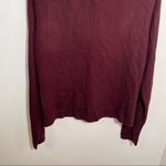 Vintage Honors Cardigan Sweater Burgundy Velvet Collar Size L Photo 7
