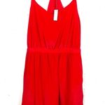 Madewell 100% Silk Starview Cami Dress Racerback Spaghetti Strap Red Size 00 Photo 0