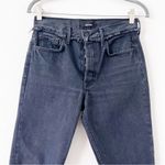 GRLFRND  Karolina in All I Need Cut Off Raw Hem Denim Jeans in Off Black Photo 3