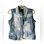 The Limited Vintage  Denim Vest Acid Wash Boho 90s Grunge Festival Size Medium Photo 5