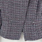 White House | Black Market White House Black Marlet Blazer Jacket Size 10 Med Pink Black Textured Cropped Photo 3