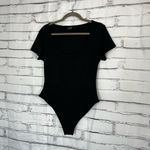 Chicme Black Ribbed Bodysuit Women’s Large Stretch Fitted One Piece Casual Chic Photo 7