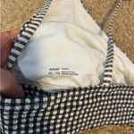 Aerie Black and White Checkered Bikini Top Size XXL Photo 5