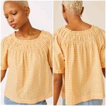 Bundle of 2 Free Assembly Orange & Yellow Gingham Puff Sleeve Tops Size XL Photo 12