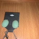 Chic‎ Mint Green Necklace and Earring Set Photo 2