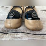 Michael Kors Michael Juliette Nude Black Leather Ballet Flats Size 7 Photo 6