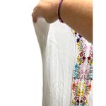 Boutique Embroidered Floral Swim Cover White Size XS Photo 10