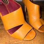 Coach  New York Tan Leather Women's Peep Toe Heels Photo 1