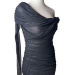 Mugler One Shoulder Mini Dress in Black 42 New Womens Long Sleeve Size undefined Photo 7