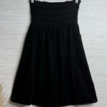 Free People  velvet dress mini strapless or midi skirt convertible stretchy XS Photo 0