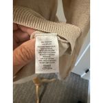 Leith  Women's Size Medium Beige V-Neck‎ And Back Pullover Sweater Nordstrom Lite Photo 6