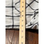 NEW Ashley Plaid Shacket Womens M Button Overshirt Cotton Blend White Black Size M Photo 8