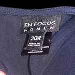 Enfocus Studio Sleeveless Maxi Dress Tie Waist Navy Blue Coral with head scarf Photo 6