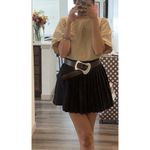 Anthropologie Statement Buckle Belt in Brown Size Small NWOT Photo 1