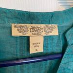 Nine West Vintage America Collection Size Large Green Blouse Photo 2