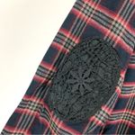 Scotch & Soda  Maison Scotch Red Plaid Shirt Crochet Elbows Photo 10