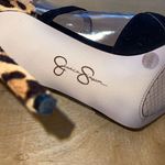 Jessica Simpson Womens Leopard Print Suede Pump Heels Black Size 9.5 Photo 8