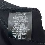 Maniere De Voir Trim Leggings Black Women’s Size 14 High Rise Zip Compression Photo 10