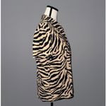 White Stag tan/black Zebra Print button down Shirt women’s Size Medium(8-10) Photo 3