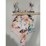 BCBGeneration NEW BCBGenertation Tank Bodysuit Womens XXS Floral Ruffle Stretch Romantic Photo 4