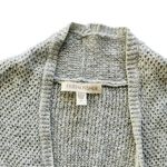 Eileen Fisher Linen Open Front Cardigan Sweater Size Medium Short Sleeve Grey Photo 3