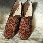 EXPRESS ✨HP✨Fuax Fur Leopard Print Round Toe Flats✨ Photo 2
