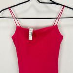 Madewell Squareneck Tank Top Watermelon Spaghetti Straps Slim Stretch XXS NWT Photo 6