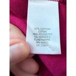 Banana Republic  Shawl Collar Pullover Sweatshirt Pink Cotton Blend Women's M Photo 2