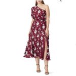 TALULAH La Maison Cannes Burgundy Floral One Shoulder Midi Dress plus size 4XL Photo 9