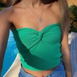 Cutest Green Tie Top Size XS Photo 0