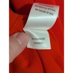 Adrianna Papell Sleeveless Asymmetrical Front Drape Crepe Shift Dress Orange Photo 5