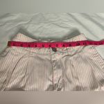 Urban Outfitters Pink and White Pinstripe High Waist Shorts Small Photo 9