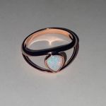 Fire Opal Eye Ring Gold Photo 0