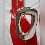 Jeffrey Campbell Linques Jellies, Red & Shiny Silver. Sz. 9, NWT Photo 4