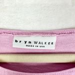 Bryn Walker  Cotton Boxy Top Size Large Lavender Oversized Lagenlook Minimalist Photo 3