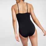 Calia Shirred Cutout One Piece Pure Black Size 16 Photo 1